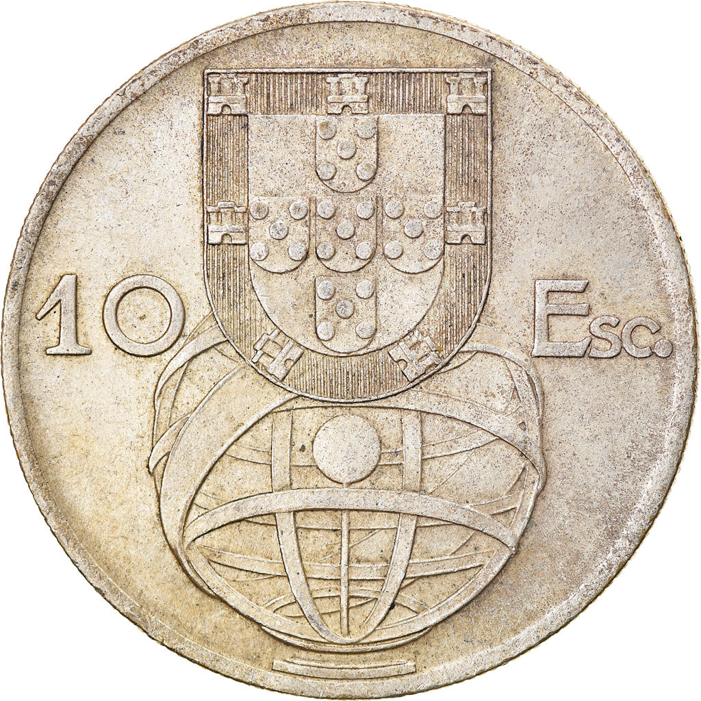 Monnaie, Portugal, 10 Escudos, 1954, SUP, Argent, KM:586