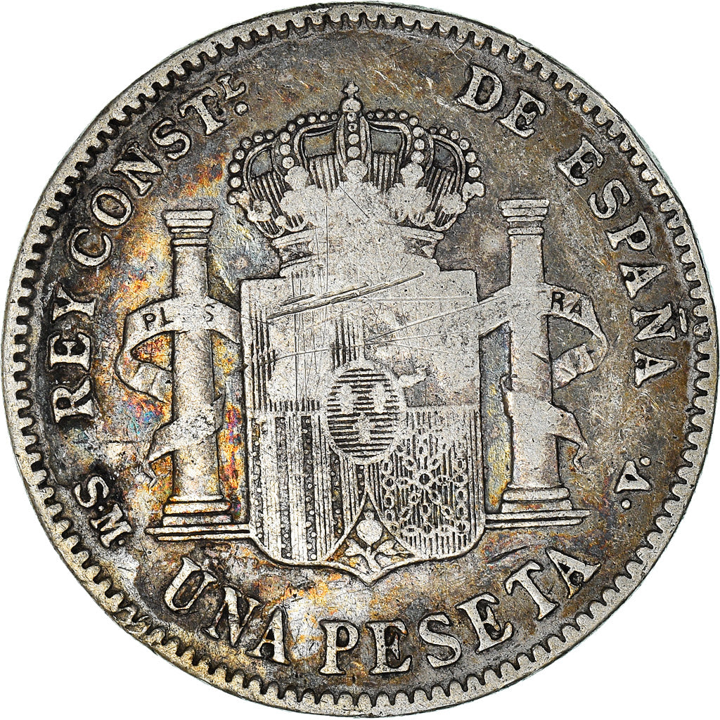 Coin, Spain, Alfonso XIII, Peseta, 1900, Madrid, VF(30-35), Silver, KM:706