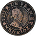 Monnaie, France, Henri III, Double Tournois, Paris, TB, Cuivre, CGKL:86