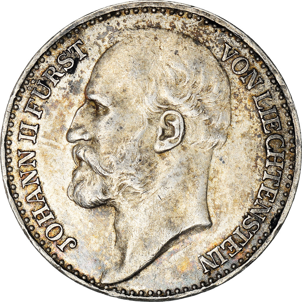 Coin, Liechtenstein, Prince John II, Krone, 1915, AU(50-53), Silver, KM:2