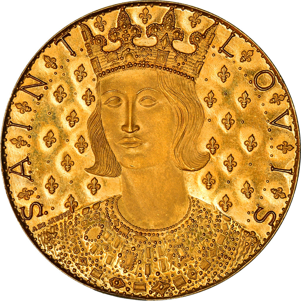France, Médaille, 7ème Centenaire de la Mort de Saint-Louis, 1970, De Jaeger