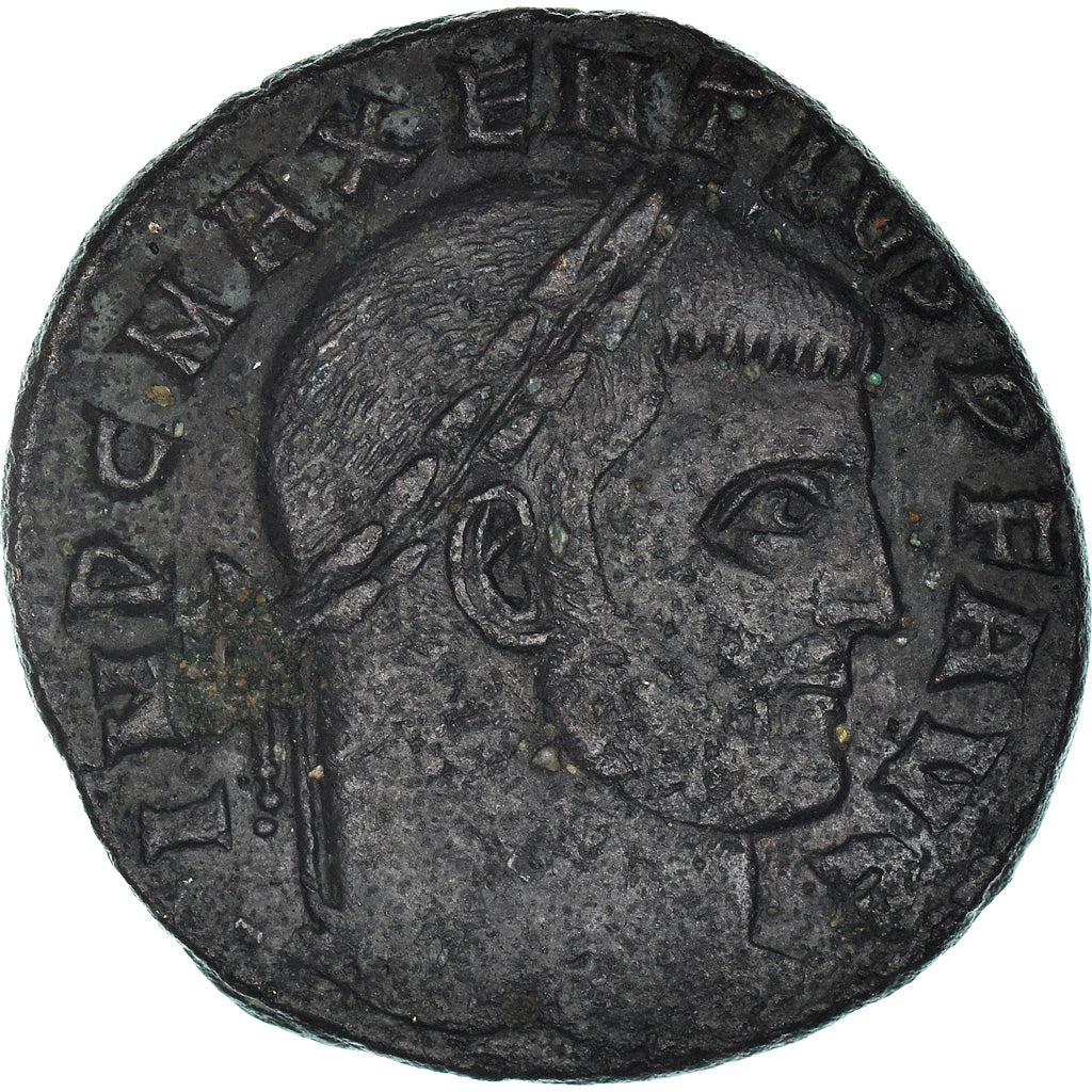 Coin, Maxentius, Follis, 309-312, Ostia, VF(30-35), Bronze, RIC:35