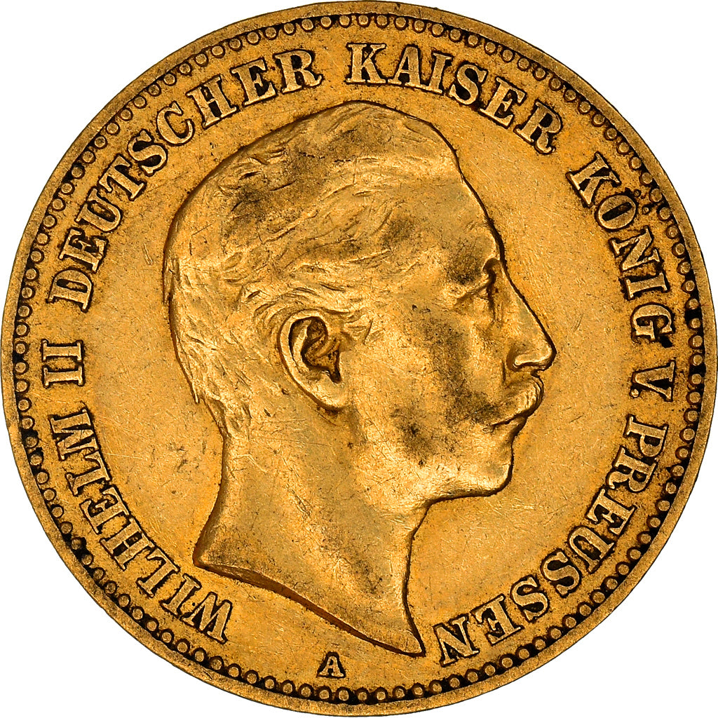 Coin, German States, PRUSSIA, Wilhelm II, 10 Mark, 1893, Berlin, EF(40-45)