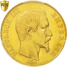 FRANCE, Napoléon III, 50 Francs, 1857, Paris, KM #785.1, graded, PCGS, MS(60-62)