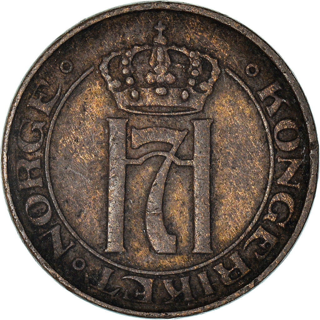 Moeda, Noruega, Haakon VII, Ore, 1929, EF(40-45), Bronze, KM:367