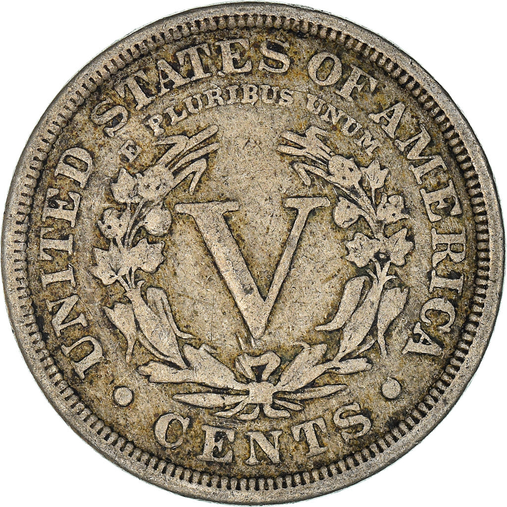 Moneta, USA, Liberty Nickel, 5 Cents, 1911, Philadelphia, VF(20-25)