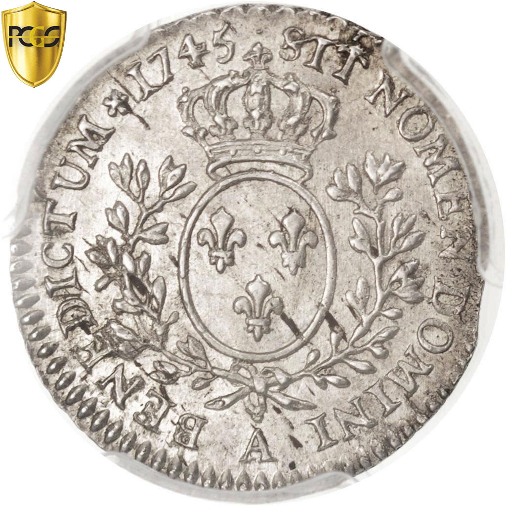 Moneta, Francia, Louis XV, 1/10 Écu au bandeau, 12 Sols, 1/10 ECU, 1745, Paris
