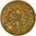 Moneta, Tunisia, Anonymous, 2 Francs, 1941/AH1360, Paris, BB+, Alluminio-bronzo