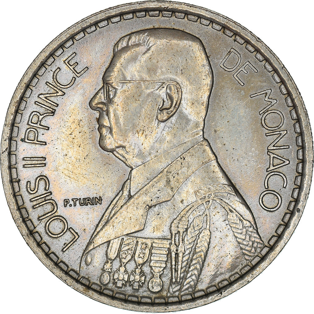 Moneda, Mónaco, Louis II, 20 Francs, Vingt, 1947, EBC+, Cobre - níquel, KM:124