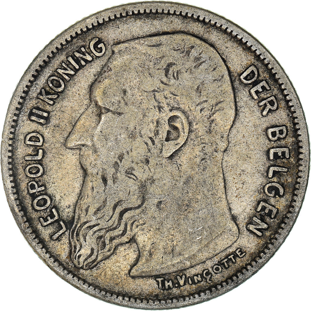 Coin, Belgium, 2 Francs, 2 Frank, 1904, VF(20-25), Silver, KM:59