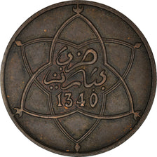 Coin, Morocco, Yusuf, 10 Mazunas, 1921/AH1340, bi-Bariz, Paris, EF(40-45)