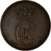 Coin, Denmark, Christian IX, 2 Öre, 1906, Copenhagen, EF(40-45), Bronze