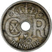 Moneta, Danimarca, Christian X, 10 Öre, 1925, Copenhagen, BB, Rame-nichel