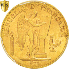 Munten, Frankrijk, Génie, 20 Francs, 1895, Paris, PCGS, MS63, UNC-, Goud