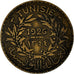 Moneta, Tunisia, Anonymous, Franc, AH 1344/1926, Paris, EF(40-45)