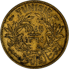 Coin, Tunisia, Anonymous, 50 Centimes, AH 1364/1945, Paris, AU(50-53)