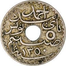 Moneta, Tunisia, Ahmad Pasha Bey, 5 Centimes, AH1350/1931, Paris, BB