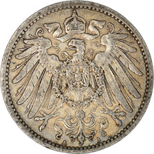 Coin, GERMANY - EMPIRE, Wilhelm II, Mark, 1908, Berlin, EF(40-45), Silver, KM:14