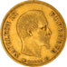 Moeda, França, Napoleon III, 10 Francs, 1858, Paris, VF(30-35), Dourado