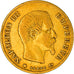 Moneta, Francia, Napoleon III, 10 Francs, 1859, Strasbourg, MB+, Oro, KM:784.4