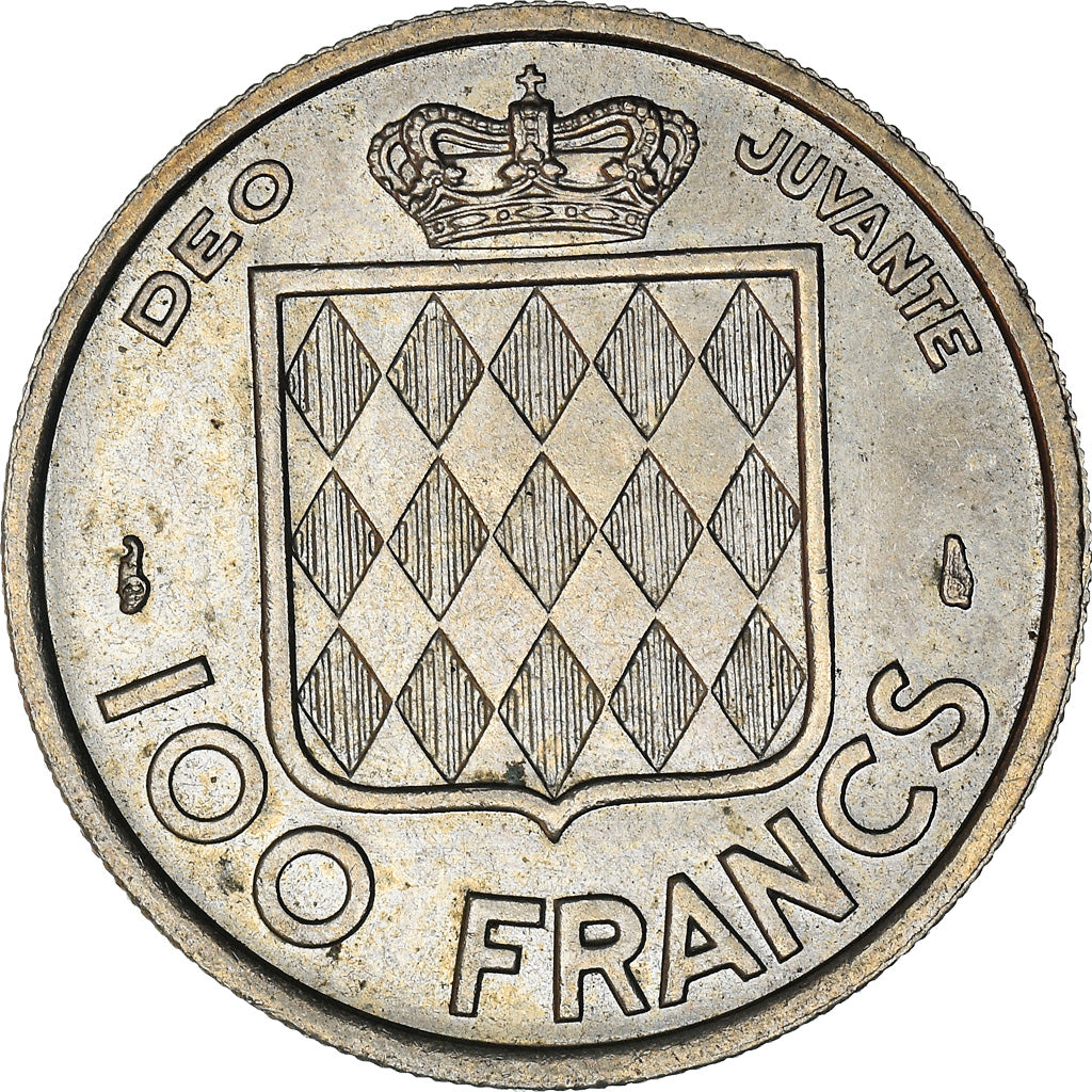 Moneta, Monaco, Rainier III, 100 Francs, Cent, 1956, BB+, Rame-nichel, KM:134