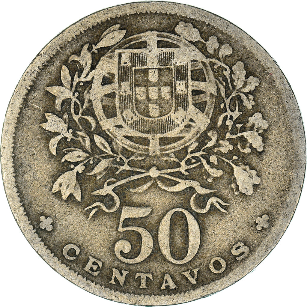 Coin, Portugal, 50 Centavos, 1935, VF(20-25), Copper-nickel, KM:577