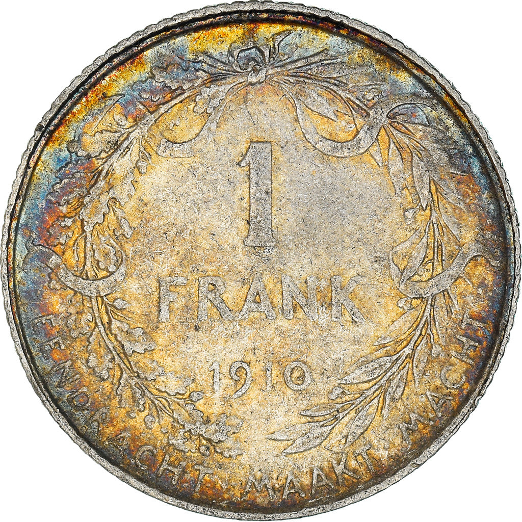 Coin, Belgium, Franc, 1910, VF(30-35), Silver, KM:73.1