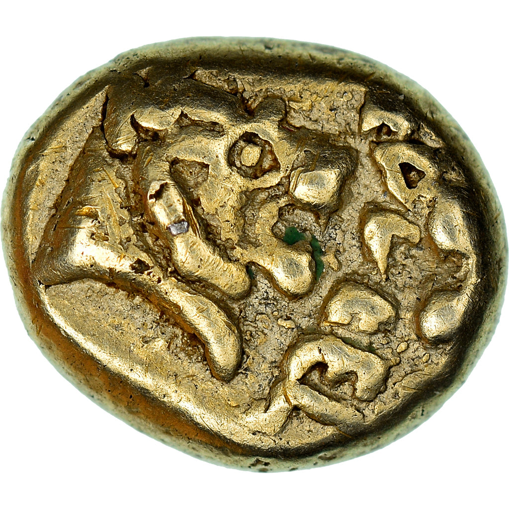 Monnaie, Lydie, Alyattes, Hecté, 610-560 BC, Sardes, Très rare, TTB, Electrum