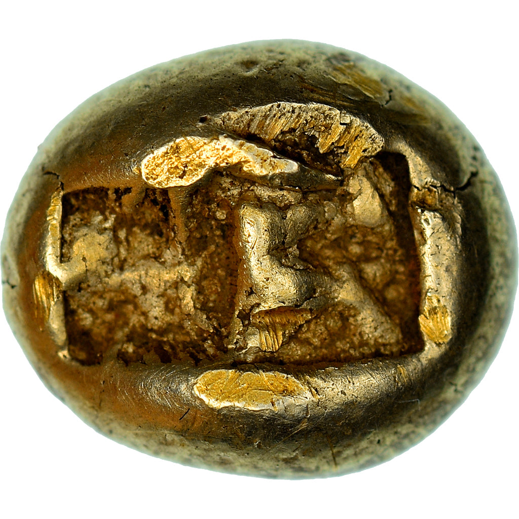 Monnaie, Lydie, Alyattes, Hecté, 610-560 BC, Sardes, Très rare, TTB, Electrum