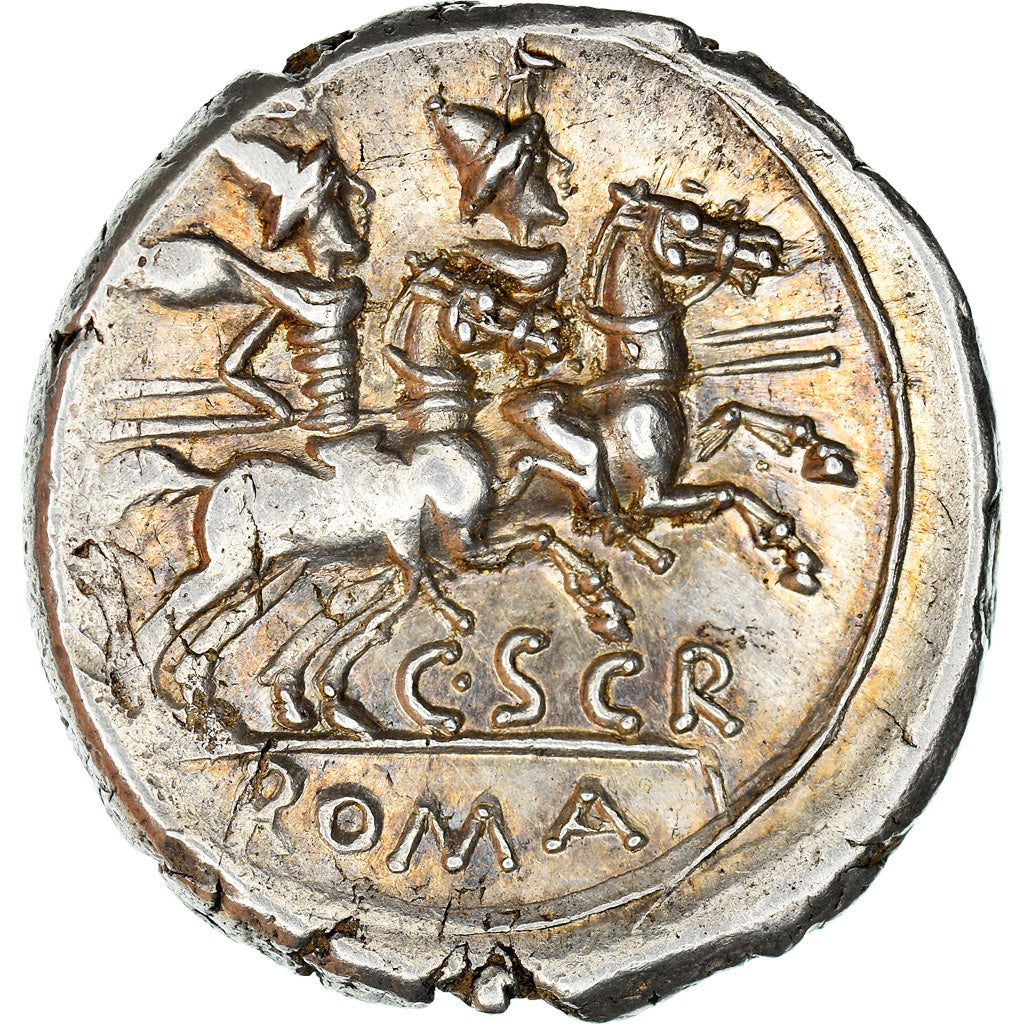Coin, Scribonia, Denarius, 154 BC, Rome, AU(55-58), Silver, Crawford:201/1