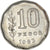 Coin, Argentina, 10 Pesos, 1963, AU(50-53), Nickel Clad Steel, KM:60