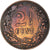 Moneda, Países Bajos, Wilhelmina I, 2-1/2 Cent, 1903, MBC, Bronce, KM:134