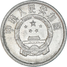 Coin, CHINA, PEOPLE'S REPUBLIC, 2 Fen, 1960, AU(50-53), Aluminum, KM:2