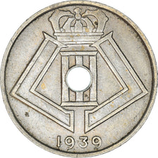 Münze, Belgien, 25 Centimes, 1939, SS+, Nickel-brass, KM:114.1