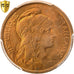 Coin, France, Dupuis, 2 Centimes, 1919, Paris, PCGS, MS65RD, MS(65-70), Bronze
