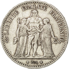 Coin, France, Hercule, 5 Francs, 1874, Paris, VF(30-35), Silver, KM:820.1