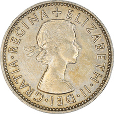 Monnaie, Grande-Bretagne, Elizabeth II, Shilling, 1956, TTB+, Copper-nickel