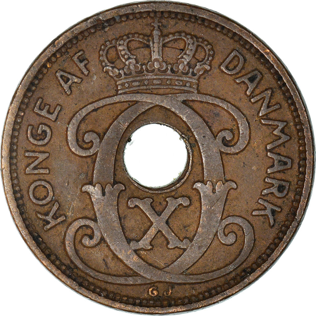 Münze, Dänemark, Christian X, Ore, 1935, Copenhagen, SS, Bronze, KM:826.2