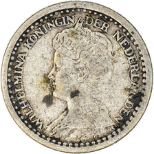 Coin, Netherlands, Wilhelmina I, 10 Cents, 1919, VF(30-35), Silver, KM:145