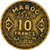 Monnaie, Maroc, Mohammed V, 10 Francs, 1951/AH1371, Paris, TTB, Aluminum-Bronze