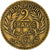 Moneda, Túnez, Anonymous, 2 Francs, 1921/AH1340, Paris, MBC, Aluminio - bronce