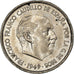 Coin, Spain, Caudillo and regent, 5 Pesetas, 1949 (50), EF(40-45), Nickel