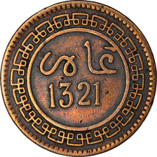 Coin, Morocco, 'Abd al-Aziz, 5 Mazunas, 1903/AH1321, Birmingham, VF(30-35)