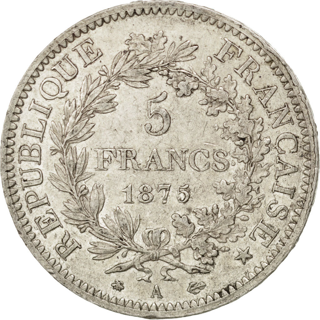 IIIème République, 5 Francs Hercule 1875 A, Paris, KM 820.1