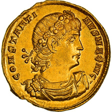 Monnaie, Constantin I, Solidus, 336-337, Constantinople, Extrêmement rare