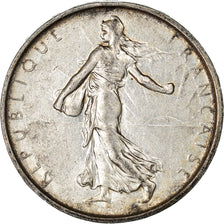 Münze, Frankreich, Semeuse, 5 Francs, 1967, Paris, SS+, Silber, KM:926