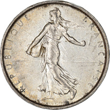 Munten, Frankrijk, Semeuse, 5 Francs, 1967, Paris, ZF+, Zilver, KM:926