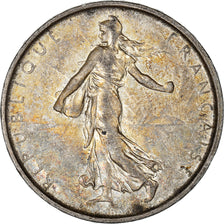 Moneda, Francia, Semeuse, 5 Francs, 1967, Paris, MBC+, Plata, KM:926