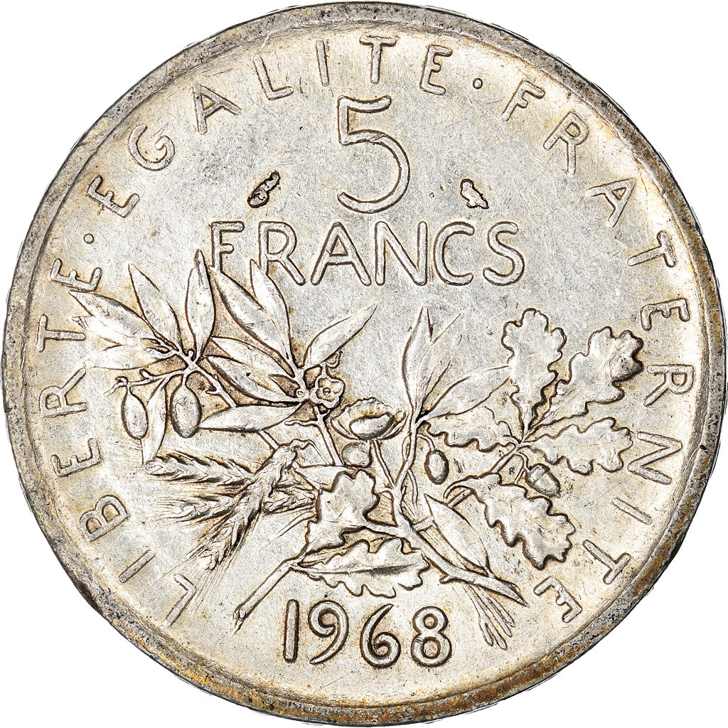 Coin, France, Semeuse, 5 Francs, 1968, Paris, AU(50-53), Silver, KM:926