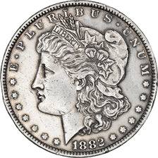 Moneda, Estados Unidos, Morgan Dollar, Dollar, 1882, New Orleans, MBC+, Plata